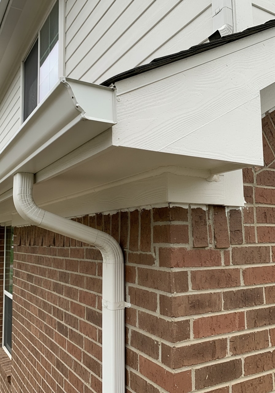 Detail shot of professional workmanship on a Tomball property, showing quality finishes and local building standards.